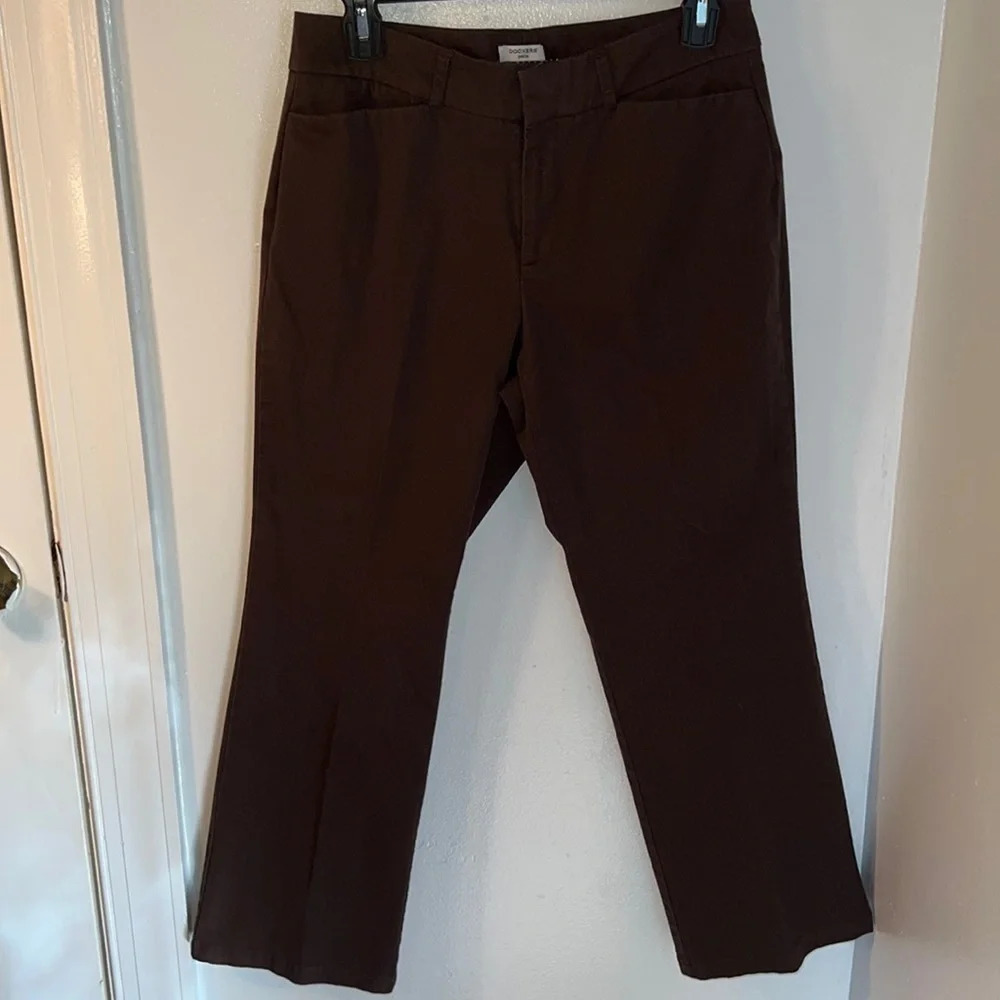 Dockers,Metro Pant,8P,‎ pocketed,ideal fit, brown Straight leg ankle pant.